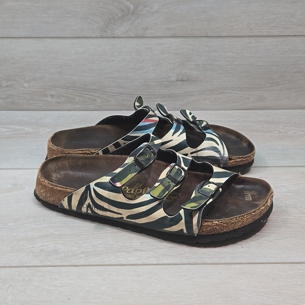 Papillio By Birkenstock Florida Sandals Flats slide shoes sz 40/9 Narrow